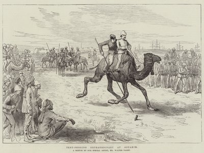 Tent-Pegging Buitengewoon in Souakim door Walter Paget